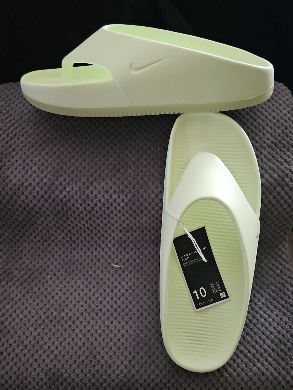 NIKE Calm Flip Flops Sandals In Barely Volt